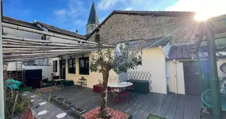 Terrasse, La Maison Tombée du Ciel - Gîte Rochechouart